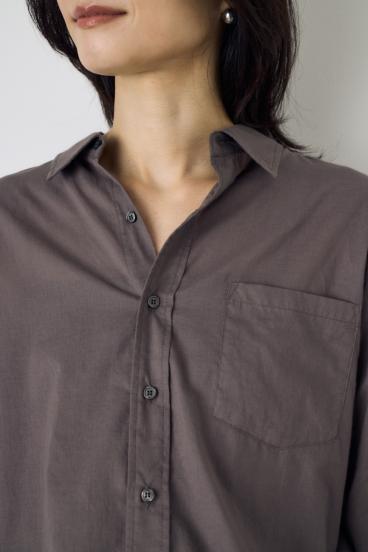 ベーシックコットンシアーシャツ 詳細画像