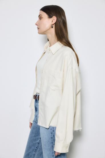 アーバンチェックフリンジショートシャツ