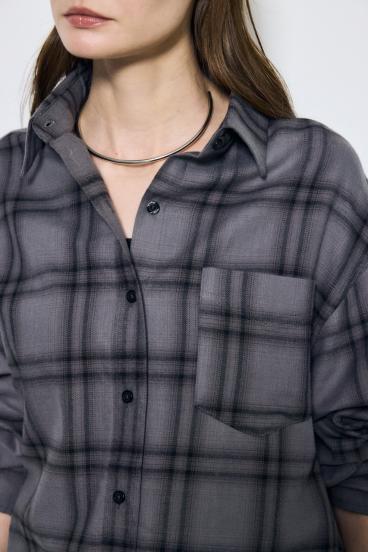 アーバンチェックフリンジショートシャツ 詳細画像