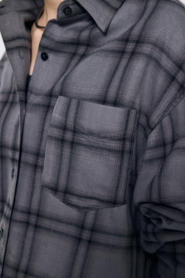 アーバンチェックフリンジショートシャツ 詳細画像