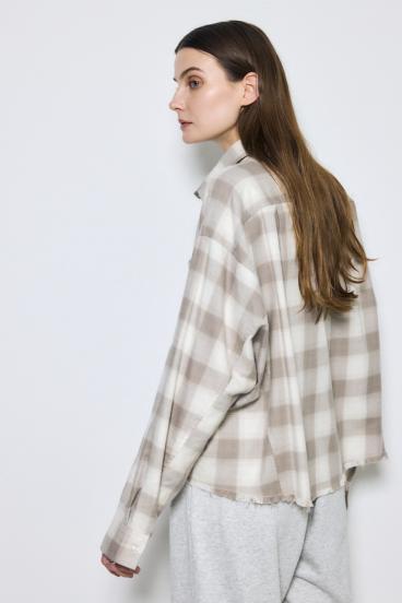 アーバンチェックフリンジショートシャツ 詳細画像