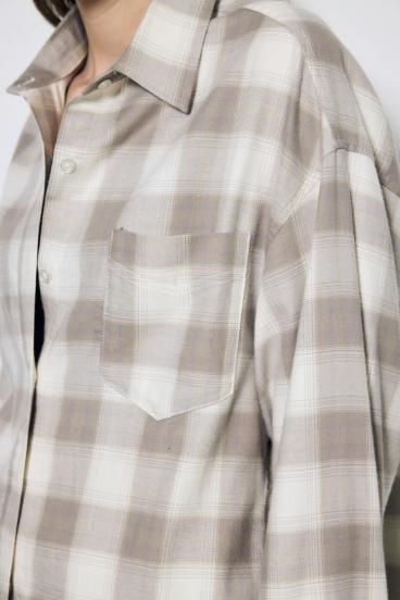 アーバンチェックフリンジショートシャツ 詳細画像