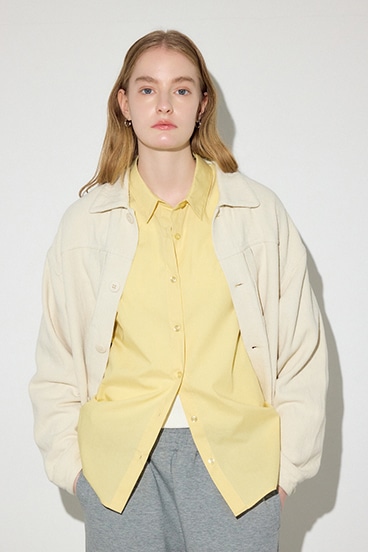 【SS先行アイテム】【着丈バリエ】コットンリネンプリーツブルゾン