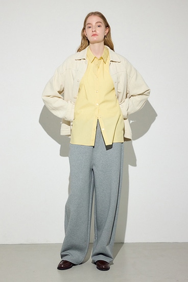 【SS先行アイテム】【着丈バリエ】コットンリネンプリーツブルゾン 詳細画像