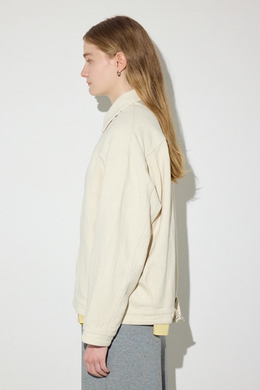 【SS先行アイテム】【着丈バリエ】コットンリネンプリーツブルゾン 詳細画像