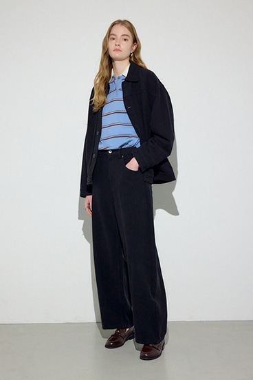 【SS先行アイテム】【着丈バリエ】コットンリネンプリーツブルゾン 詳細画像