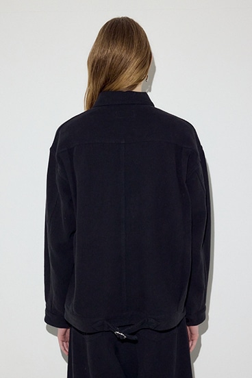 【SS先行アイテム】【着丈バリエ】コットンリネンプリーツブルゾン 詳細画像