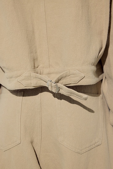 【SS先行アイテム】【着丈バリエ】コットンリネンプリーツブルゾン 詳細画像