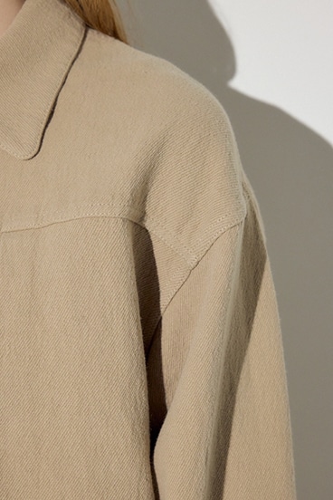 【SS先行アイテム】【着丈バリエ】コットンリネンプリーツブルゾン 詳細画像