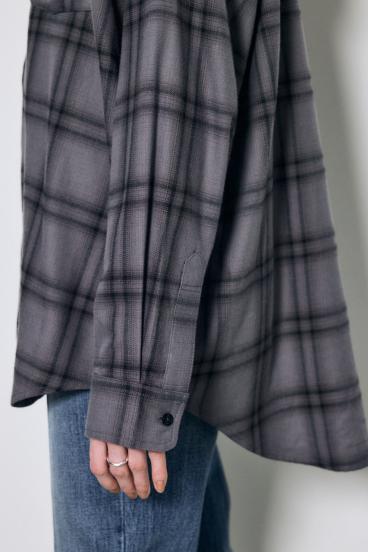 アーバンチェックオーバールーズシャツ 詳細画像