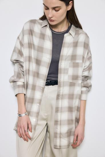 アーバンチェックオーバールーズシャツ