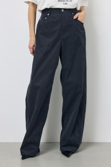 コーデュロイ カーブワイドパンツ