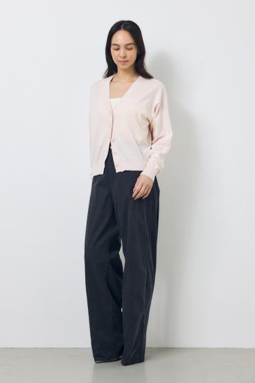 コーデュロイ カーブワイドパンツ 詳細画像