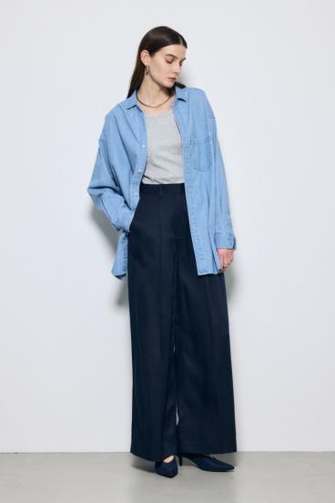 セルロースタックワイドパンツ 詳細画像