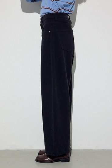 【SS先行アイテム】コットンリネンカーブワイドパンツ 詳細画像