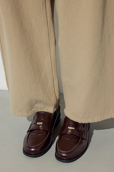 【SS先行アイテム】コットンリネンカーブワイドパンツ 詳細画像