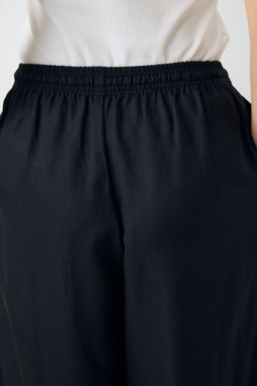 リネンブレンドリラックスワイドパンツ 詳細画像