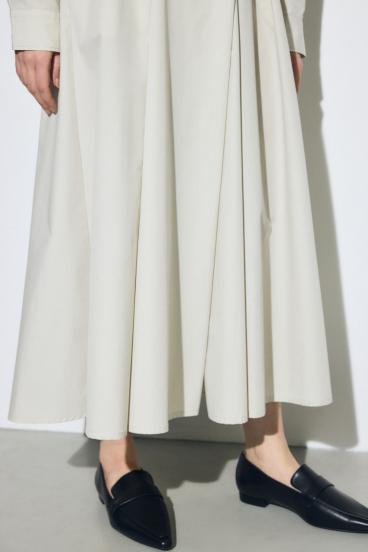 ウエストマークロングシャツワンピース 詳細画像