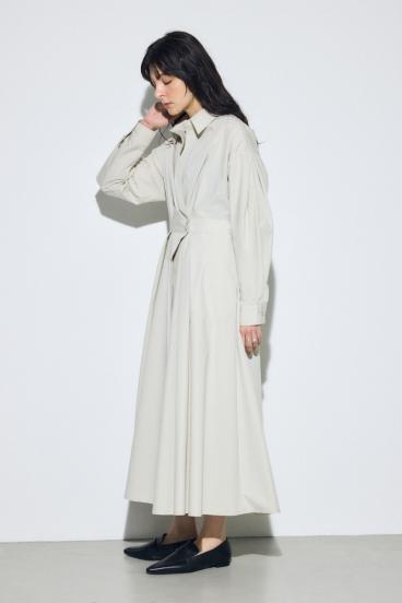 ウエストマークロングシャツワンピース 詳細画像