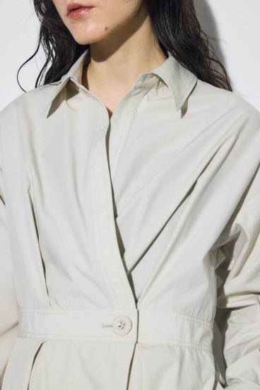 ウエストマークロングシャツワンピース 詳細画像