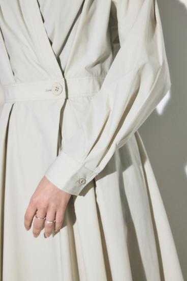 ウエストマークロングシャツワンピース 詳細画像