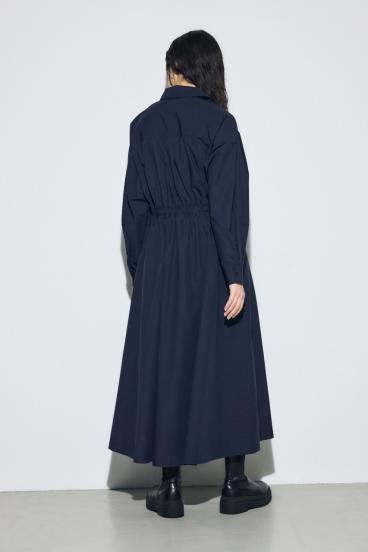 ウエストマークロングシャツワンピース 詳細画像