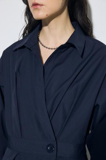 ウエストマークロングシャツワンピース 詳細画像
