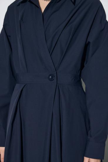 ウエストマークロングシャツワンピース 詳細画像