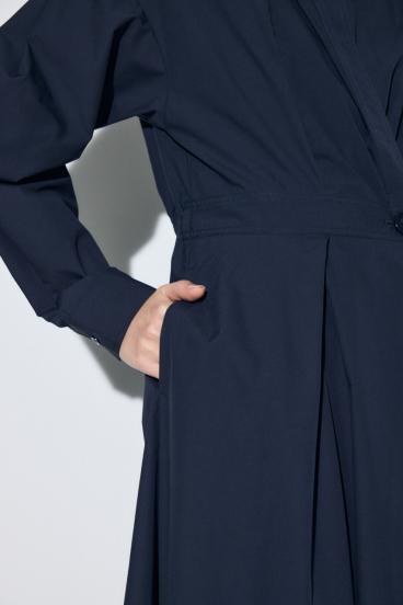 ウエストマークロングシャツワンピース 詳細画像