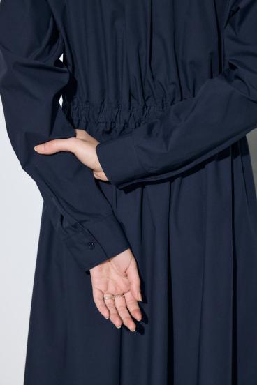 ウエストマークロングシャツワンピース 詳細画像