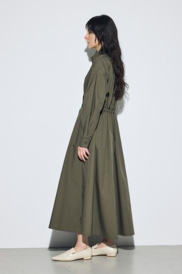 ウエストマークロングシャツワンピース 詳細画像