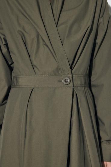 ウエストマークロングシャツワンピース 詳細画像