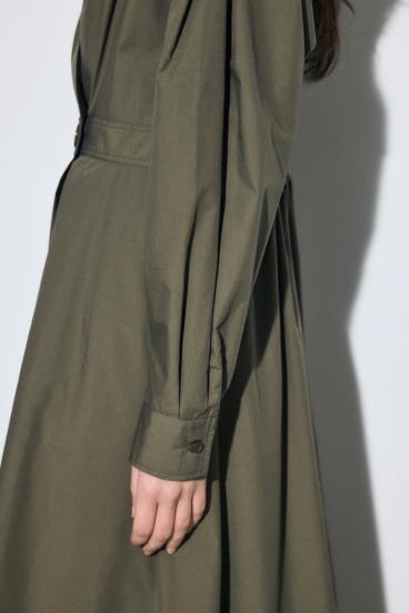 ウエストマークロングシャツワンピース 詳細画像