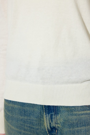 【SS先行アイテム】カシミヤミックスクルーネックニット 詳細画像