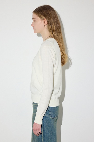 【SS先行アイテム】カシミヤミックスクルーネックニット 詳細画像