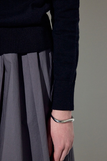 【SS先行アイテム】カシミヤミックスクルーネックニット 詳細画像