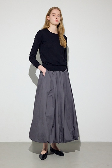 【SS先行アイテム】カシミヤミックスクルーネックニット 詳細画像