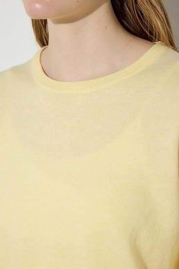 【SS先行アイテム】カシミヤミックスクルーネックニット 詳細画像