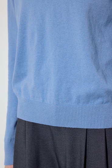 【SS先行アイテム】カシミヤミックスクルーネックニット 詳細画像