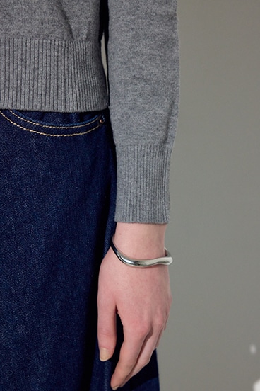 【SS先行アイテム】カシミヤミックスクルーネックニット 詳細画像