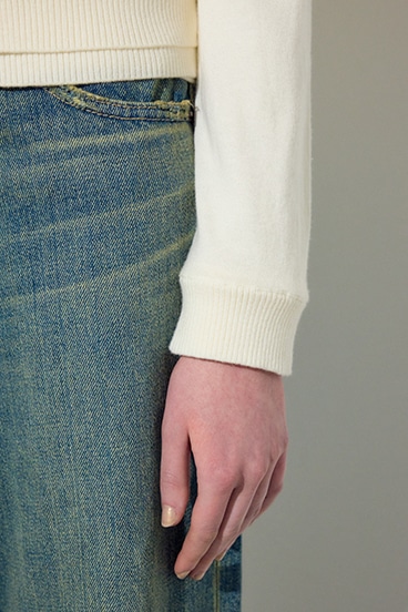 【SS先行アイテム】カシミヤミックスレイヤードニットカーディガン 詳細画像