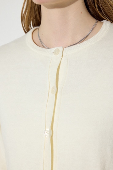 【SS先行アイテム】カシミヤミックスレイヤードニットカーディガン 詳細画像