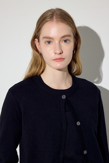 【SS先行アイテム】カシミヤミックスレイヤードニットカーディガン 詳細画像