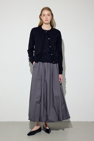 【SS先行アイテム】カシミヤミックスレイヤードニットカーディガン 詳細画像