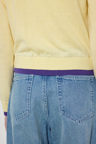 【SS先行アイテム】カシミヤミックスレイヤードニットカーディガン 詳細画像