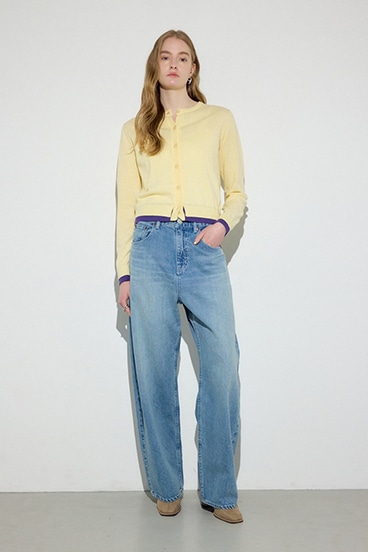 【SS先行アイテム】カシミヤミックスレイヤードニットカーディガン 詳細画像