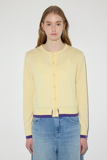 【SS先行アイテム】カシミヤミックスレイヤードニットカーディガン 詳細画像