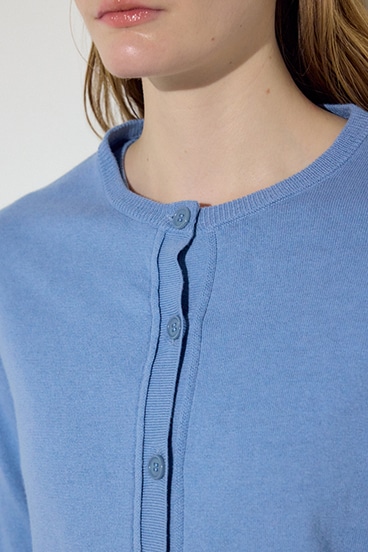 【SS先行アイテム】カシミヤミックスレイヤードニットカーディガン 詳細画像