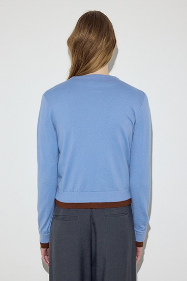 【SS先行アイテム】カシミヤミックスレイヤードニットカーディガン 詳細画像