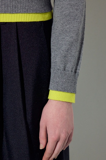 【SS先行アイテム】カシミヤミックスレイヤードニットカーディガン 詳細画像